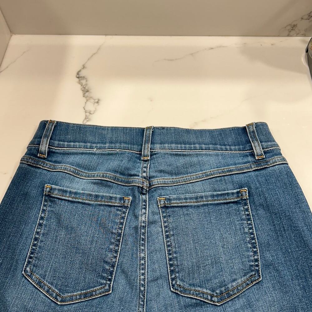 SPANX High Rise Flare Jeans Vintage Boho Indigo Wide Leg Size MP - Picture 5 of 14